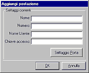 DTRobot schermata dei settaggi